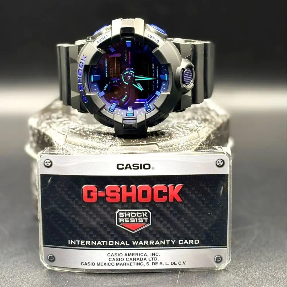 Casio G-Shock GA700VB-1A Virtual Blue Analog Digital Men’s Watch